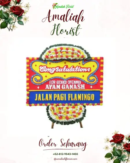 Sewa Papan Bunga Singowangi